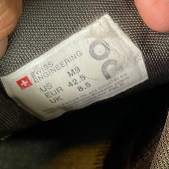 On Running Black Athletic Cloud X, Black/Asphalt  M9 - Picture 5 of 8